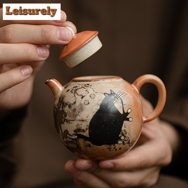 100ml Hand Painted Cat Teapot  - огляд і ціна Chamomile Tea