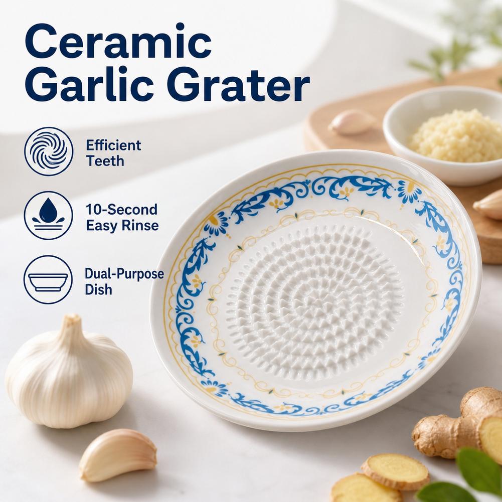 Garlic Grater Plate Ceramic Gi - огляд і ціна Turmeric