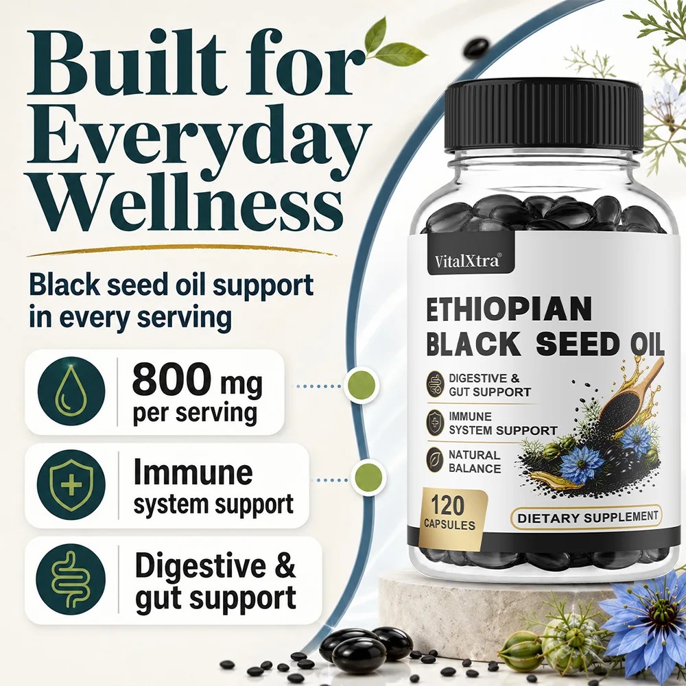 Ethiopian Black Seed Oil Softg - огляд і ціна Herbal Supplement