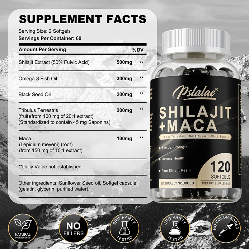 Shilajit + Maca - Boosts Energ - огляд і ціна Herbal Supplement