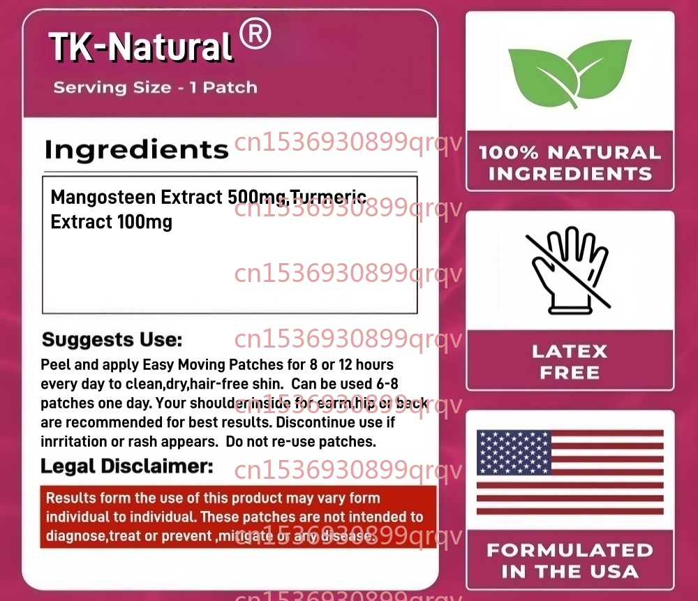 30 Patches Mangosteen + Turmer - огляд і ціна Turmeric